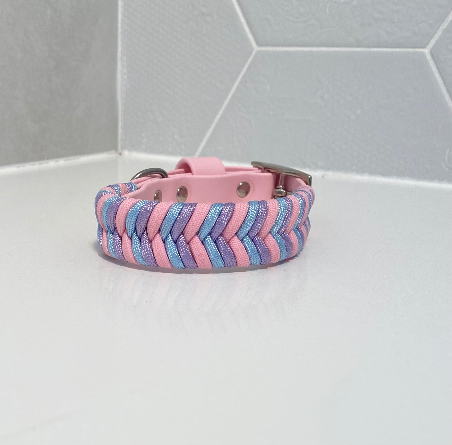 "Pastel tulips" Chevron Collar Limited Edition