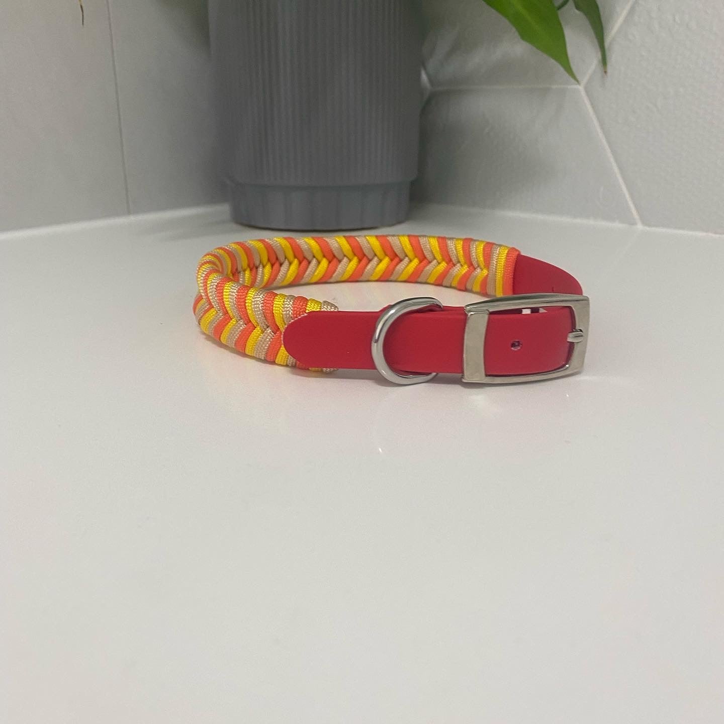 Chevron Paracord Pet Collar