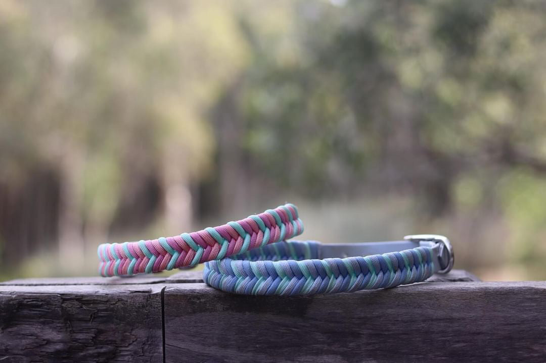 Chevron Paracord Pet Collar