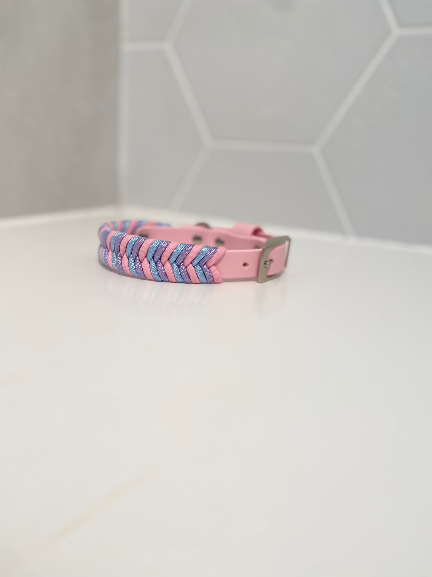 "Pastel tulips" Chevron Collar Limited Edition